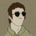 Liam Gallagher Portrait Stitched Artwork- Coaster