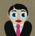 Frank Sidebottom Portrait Stitched Artwork - Mug