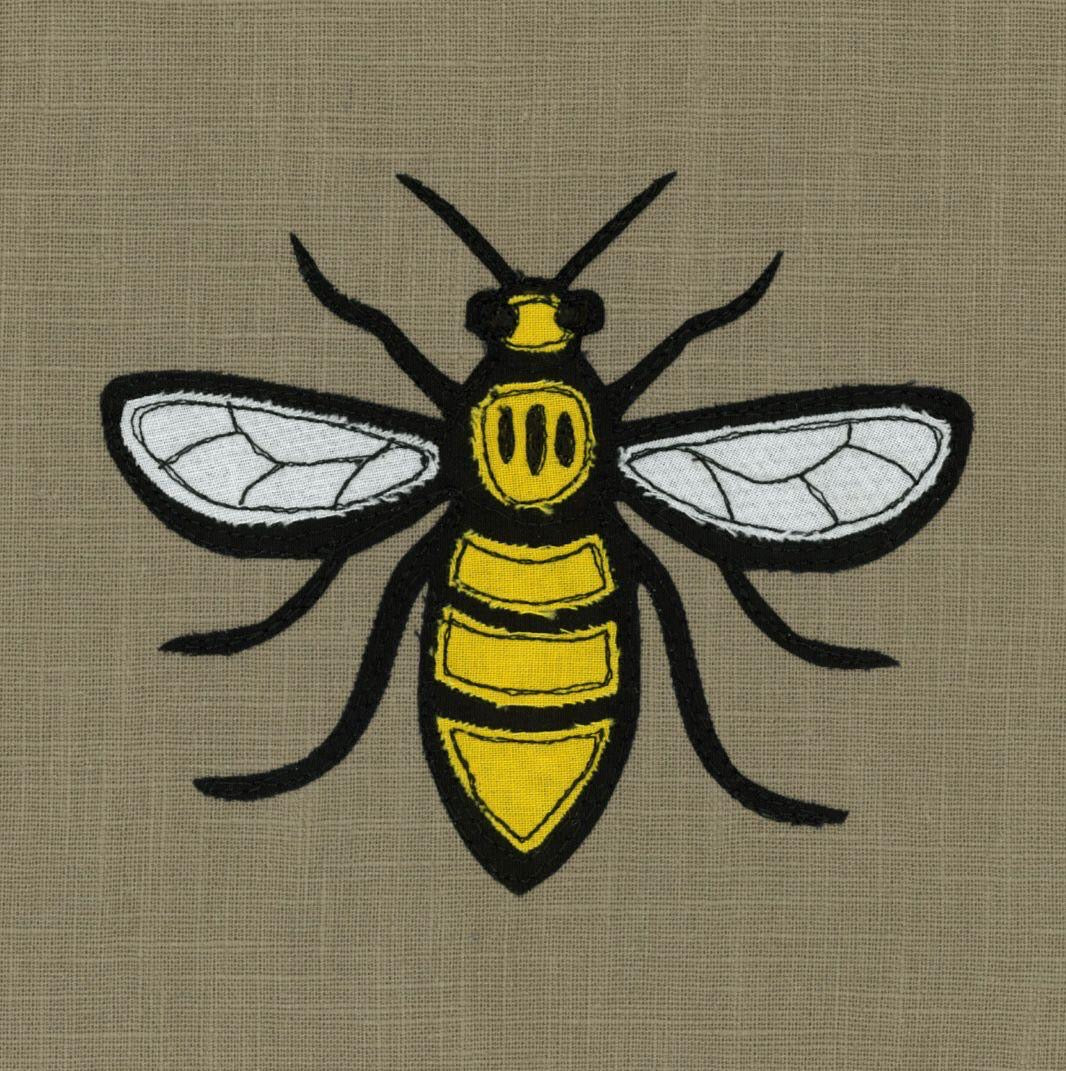 Bee Stitched Artwork - Coaster
