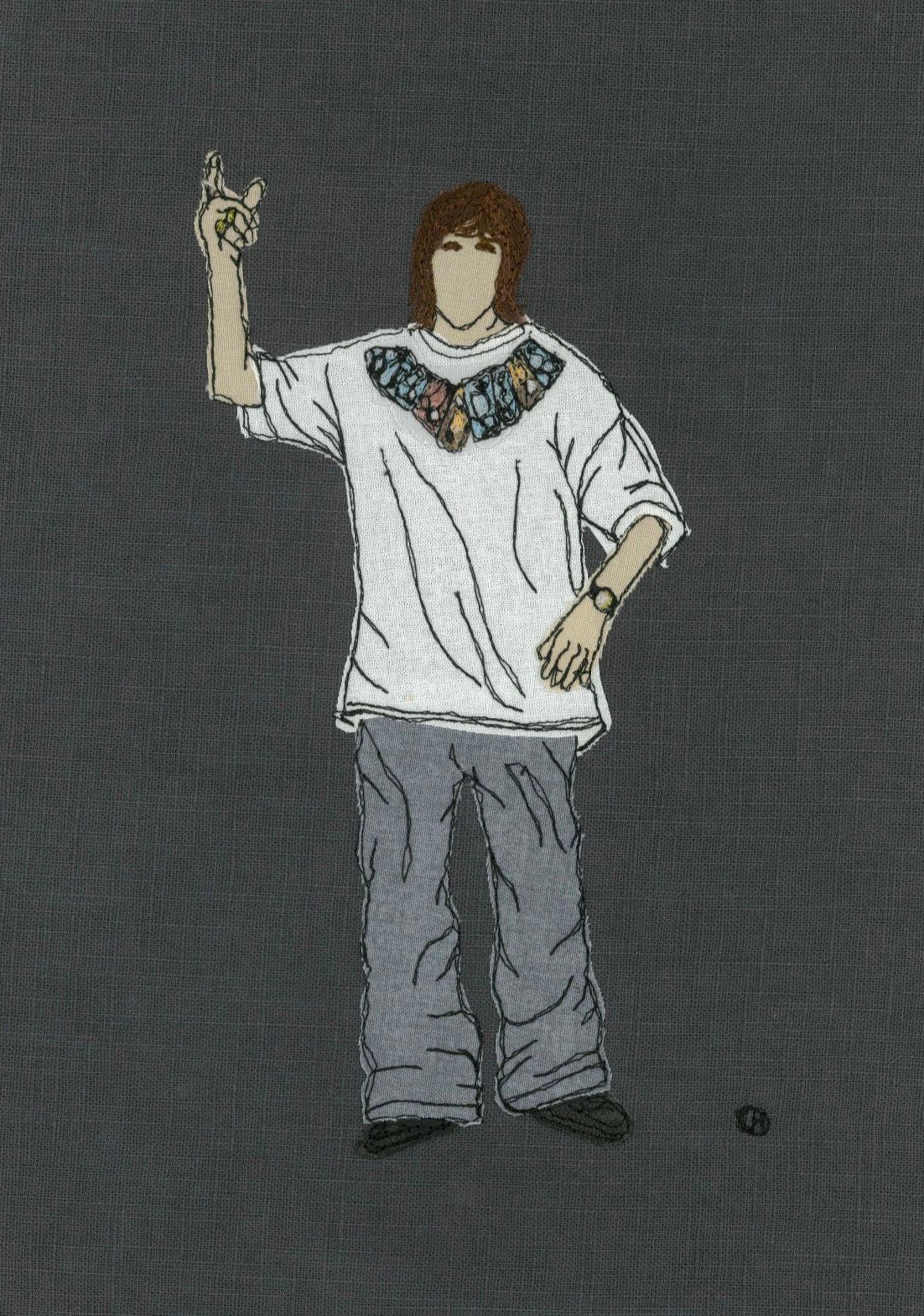 Ian Brown Stitched Art - A4 Print