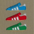 Three Stripe Trainers Stitched Artwork - Coaster