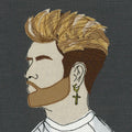 George Michael Portrait Stitched Artwork - Coaster
