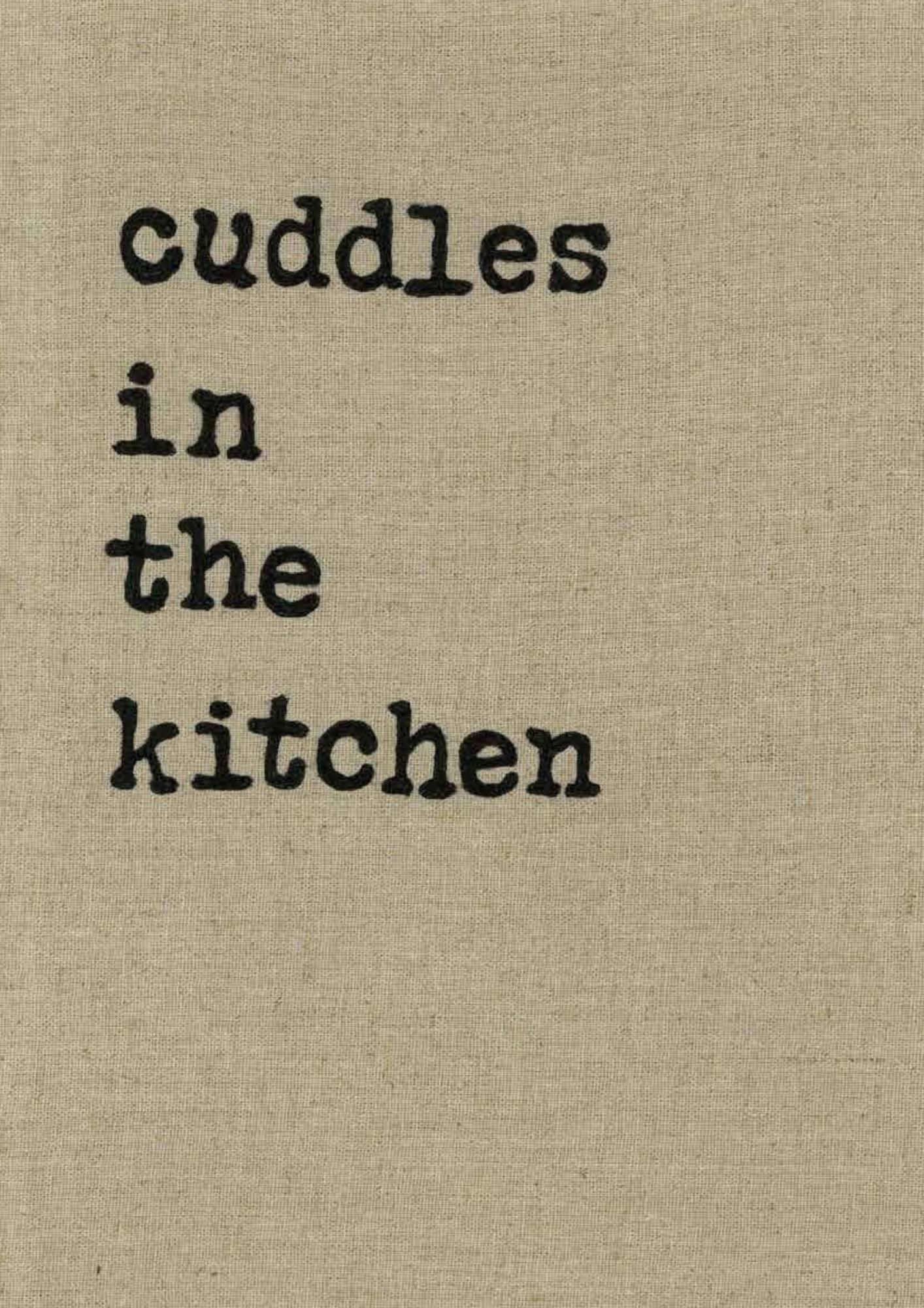 Arctic Monkeys “Cuddles In The Kitchen” Lyric Stitched Art - A4 Print