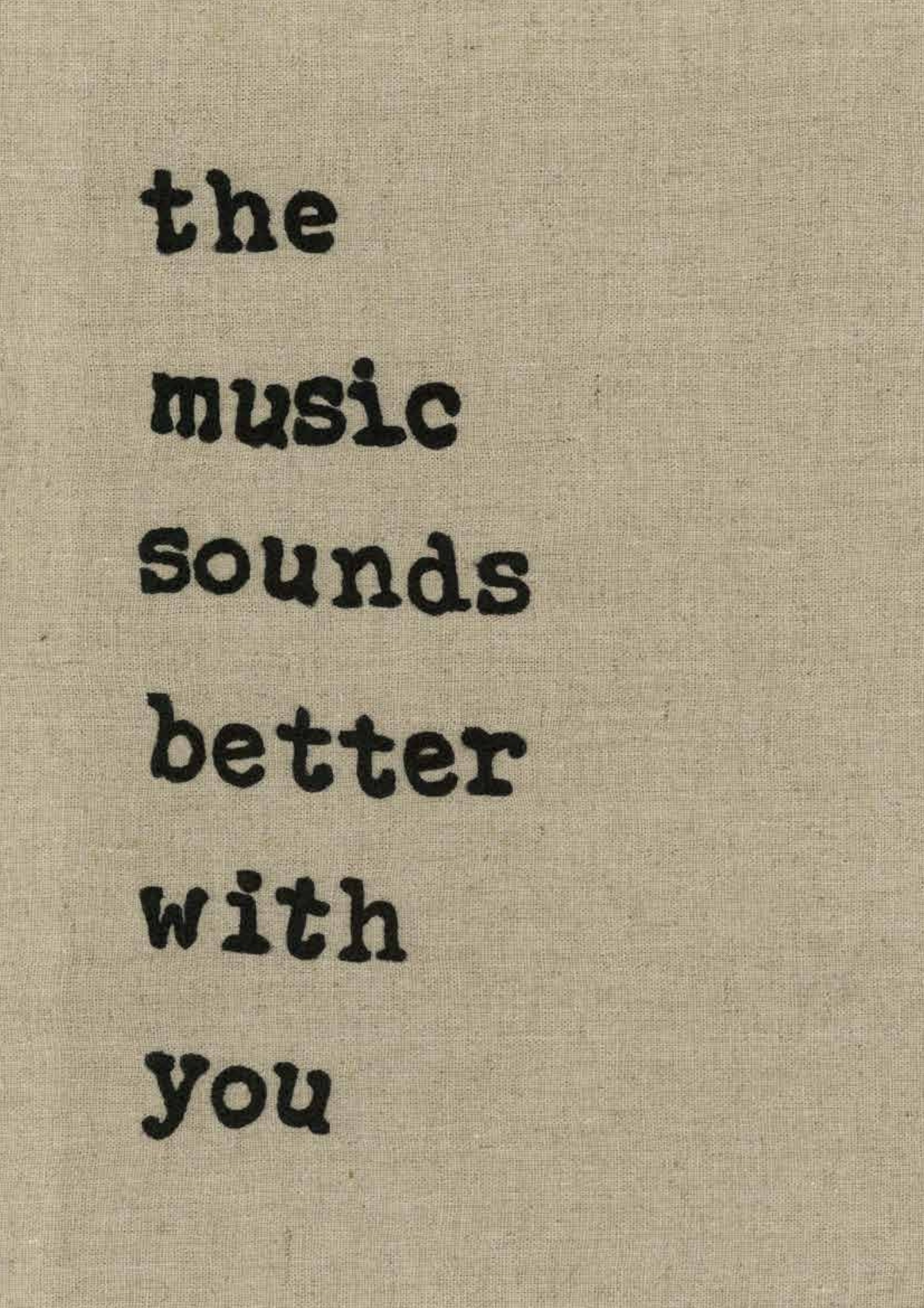 Stardust “The Music Sounds Better With You”, Lyric Stitched Art - A4 Print